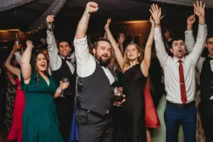 Wedding Party Crowd Dancing